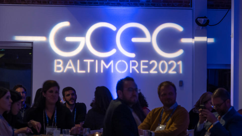 GCEC Baltimore 2021 Sign at Awards 