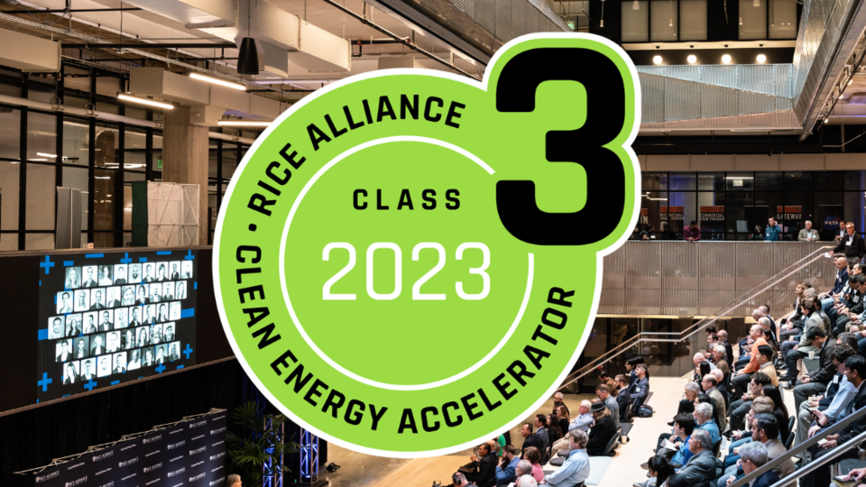Rice Alliance Clean Energy Accelerator Class 3 2023