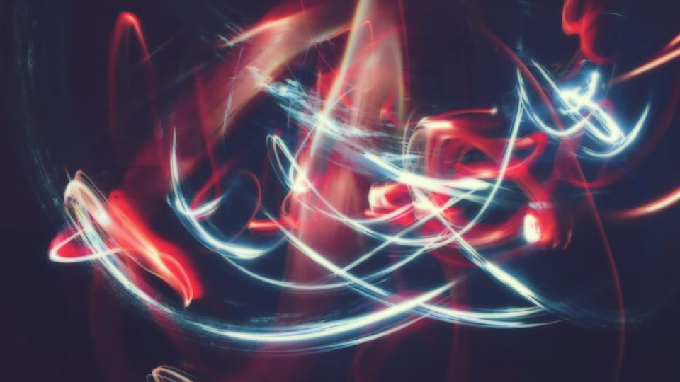 Abstract swirly lights 